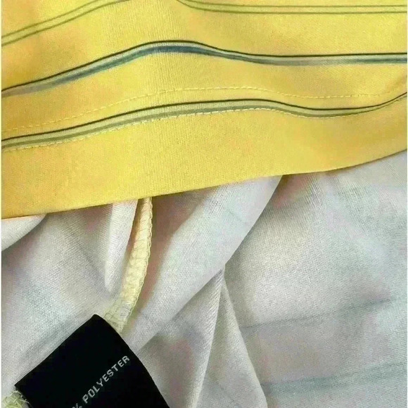 Bundle of Two Golf Polos. Izod Orange & White Stripe & Pro Tour Yellow & Blue - Picture 7 of 9